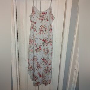 Floral Spaghetti Strap Maxi Dress